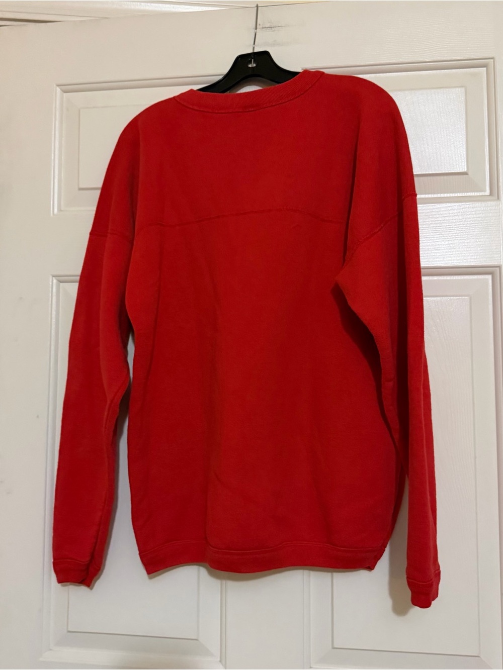 Vintage Disney Wear Red Embroidered Mickey Mouse Henley Crewneck Sweatshirt XL - Picture 5 of 5